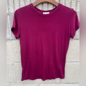 Haley and Jane burgundy Blouse X-Large size silky material